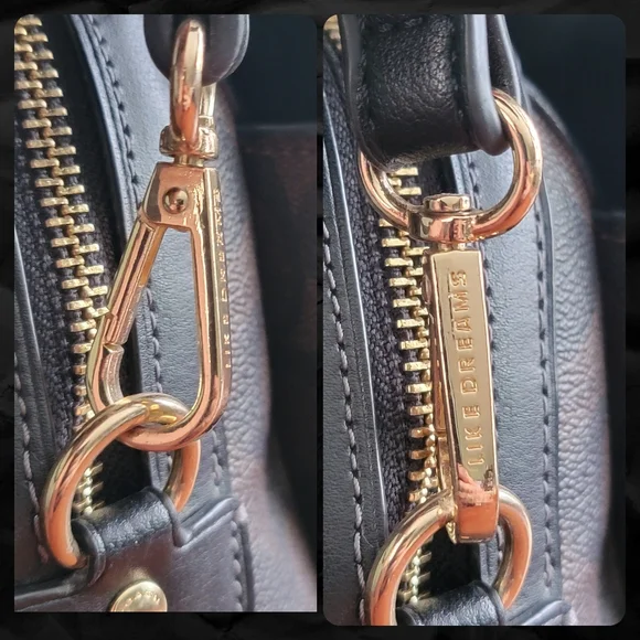 Coach CH488 Darcie Carryall Black Brown Signature Canvas Leather Satchel Bag - Picture 14 of 16